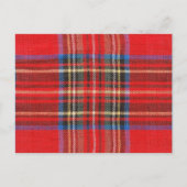 Rood geplakt afdrukken briefkaart (Voorkant)