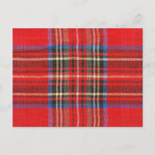 Rood geplakt afdrukken briefkaart (Voorkant)