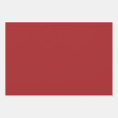 Rood geplakt kerstcadeau inpakpapier vel (Voorkant 2)