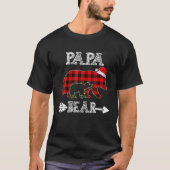 Rood geplakt Kind kerstkerstkerstlichter Beer  T-shirt (Voorkant)