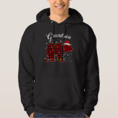 Rood geplakt kleinzoon Beer Matching Buffalo Pajam Hoodie (Voorkant)