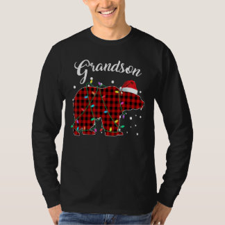 Rood geplakt kleinzoon Beer Matching Buffalo Pajam T-shirt