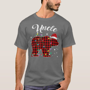 Rood geplakt oom Beer Matching Buffalo Pajama T-shirt