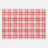 Rood geplakt vakantiepapier inpakpapier vel (Voorkant 3)