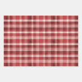 Rood geplakt vakantiepapier inpakpapier vel (Voorkant)