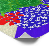 Rood geraniumPoster Poster (Hoek)