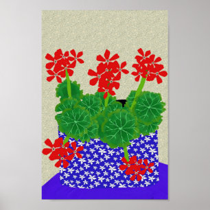 Rood geraniumPoster Poster