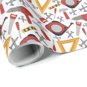 Rood gereedschap inpakpapier (Rol Hoek)