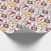 Rood gereedschap inpakpapier (Hoek)