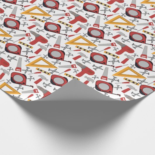 Rood gereedschap inpakpapier (Hoek)