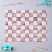 Rood geruit decoratief tissuepapier (Craft)