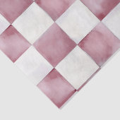 Rood geruit decoratief tissuepapier (Detail)
