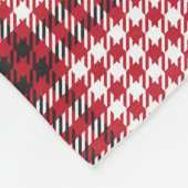 Rood geruit geruit tartantextuur fleece deken (Hoek)