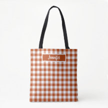 Rood geruit Gingham Personalized