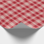 Rood geruit inpakpapier (Hoek)