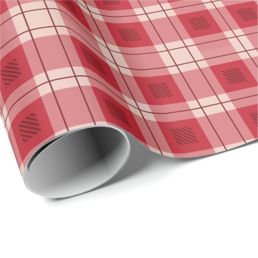 Rood geruit inpakpapier (Rol Hoek)