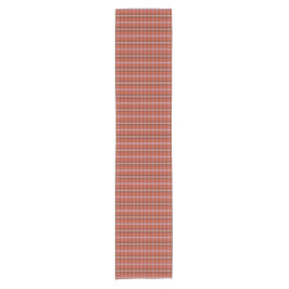 Rood geruit retro kleur tafelloper van roest
