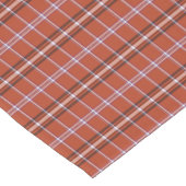 Rood geruit retro kleur tafelloper van roest (Hoek)