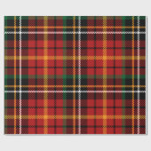 Rood geruite kerst tartan cadeaupapier (Vlak)