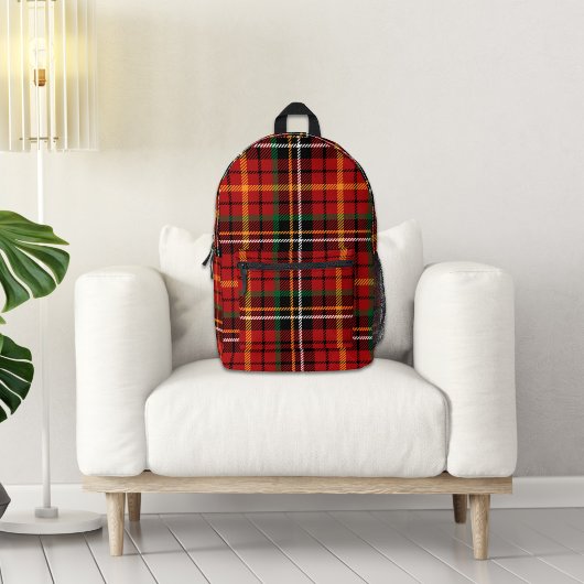Rood geruite rugzak
