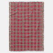 Rood geruite rustieke gooi deken (Voorkant Verticaal)