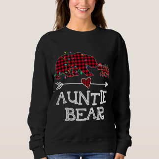 Rood geruite tante Beer buffel familie mama pyjama Trui
