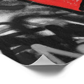 rood geschilderd hart poster (Hoek)