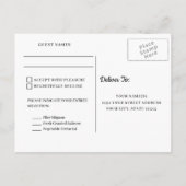 Rood geschilderde papavers bloemenbruiloft RSVP Uitnodiging Briefkaart (Achterkant)