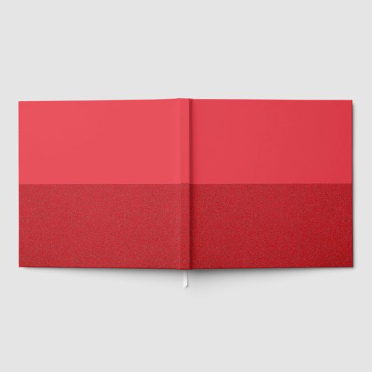 Rood Gesplitst Gastenboek met Aangepaste Textuur (Volledig)