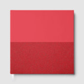 Rood Gesplitst Gastenboek met Aangepaste Textuur (Voorkant)