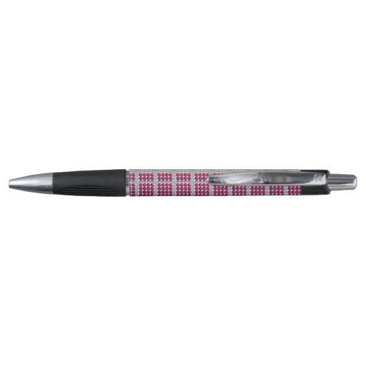 rood gestippeld patroon pen (Achterkant)