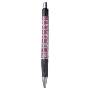 rood gestippeld patroon pen