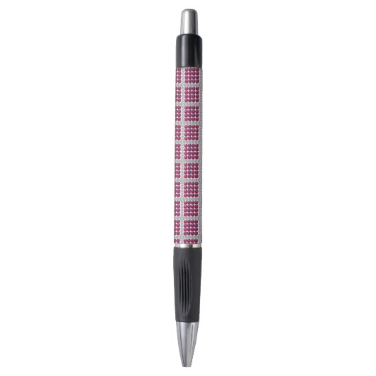rood gestippeld patroon pen (Voorkant Verticaal)