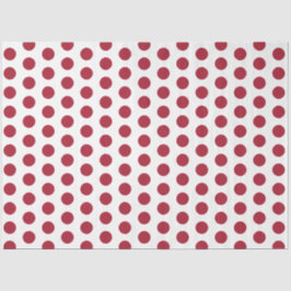 Rood gestippeld tissuepapier