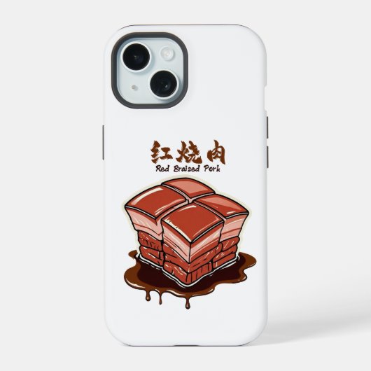 Rood gestoofde varkensvlees van BubblyCuddle iPhone 15 Case (Achterkant)