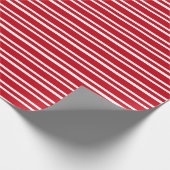 Rood gestreept cadeaupapier (Hoek)