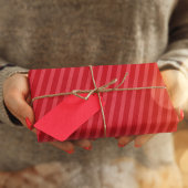 Rood gestreept eenvoudig patroon tissuepapier