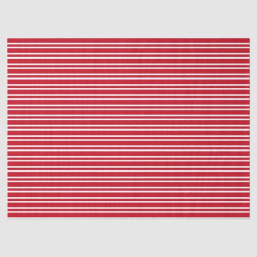 Rood gestreept tissuepapier (Voorkant)
