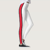 Rood gestreept wit leggings (Rechts)