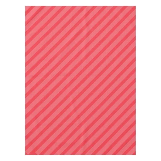 Rood Gestreepte Eenvoudige Kerst Decor Tafelkleed (Voorkant)