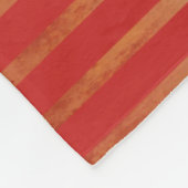 Rood gestreepte geometrische fleece deken (Hoek)