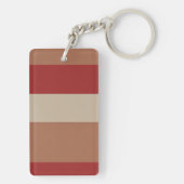 Rood gestreepte grappige tekst typografie zijn we  sleutelhanger (achterkant)