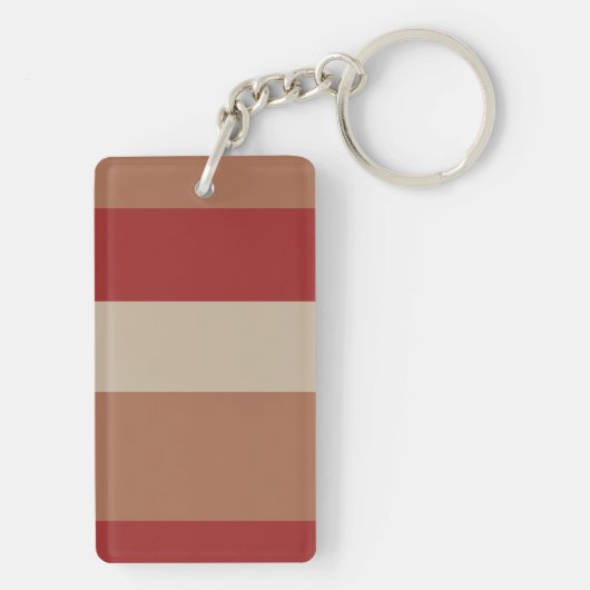 Rood gestreepte grappige tekst typografie zijn we  sleutelhanger (achterkant)