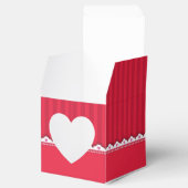 rood gestreepte patroon bedankdoosjes (Geopend)