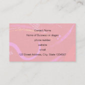 Rood gestructureerde achtergrond met vierkant en v visitekaartje (Achterkant)