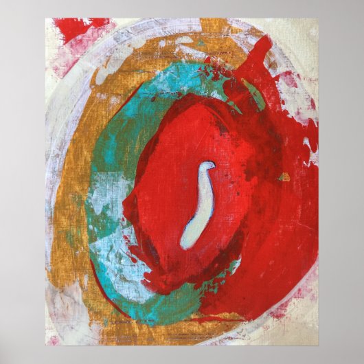 Rood Getij 20 x 24 Poster (Voorkant)