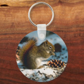 Rood gevlekte eekhoorn sleutelhanger (Voorkant)