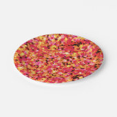 Rood gevlekte verf papieren bordje (Gekanteld)