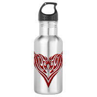Rood gevleugelde vogel neo-tribal tattoo kunst ont