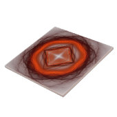 Rood gevoelige vorm tegeltje (Zijkant)